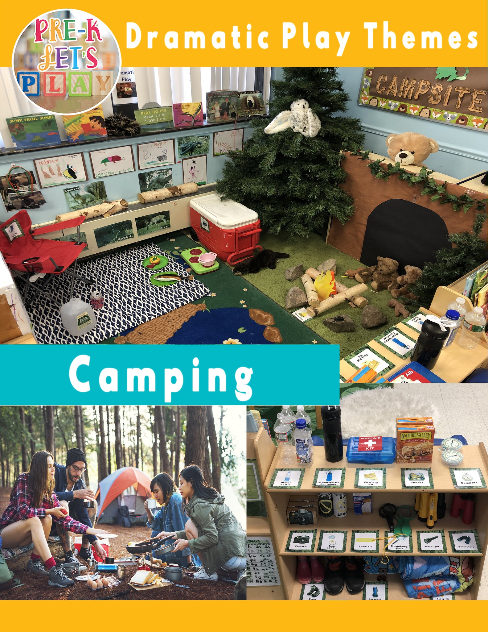 Pretend Play Camping | Imaginative Play Printables for Dramatic Play Center