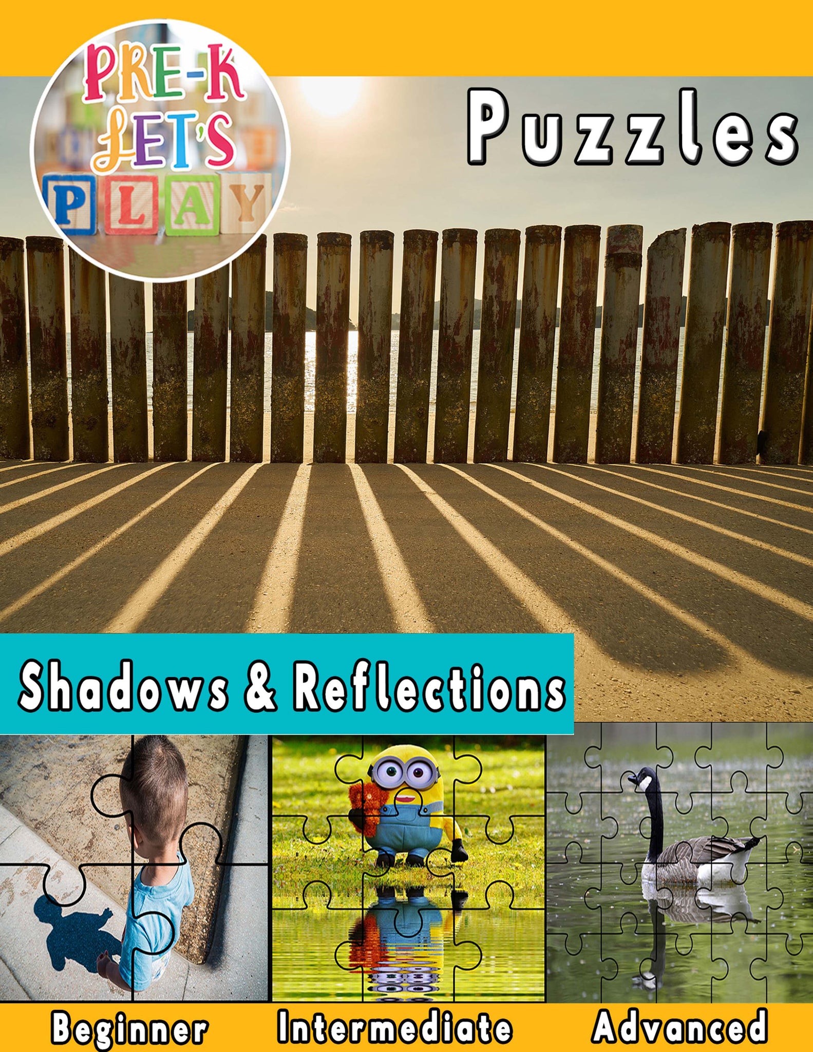 Shadows and reflections | Picture Puzzle Printables | Fine Motor Skills Activity